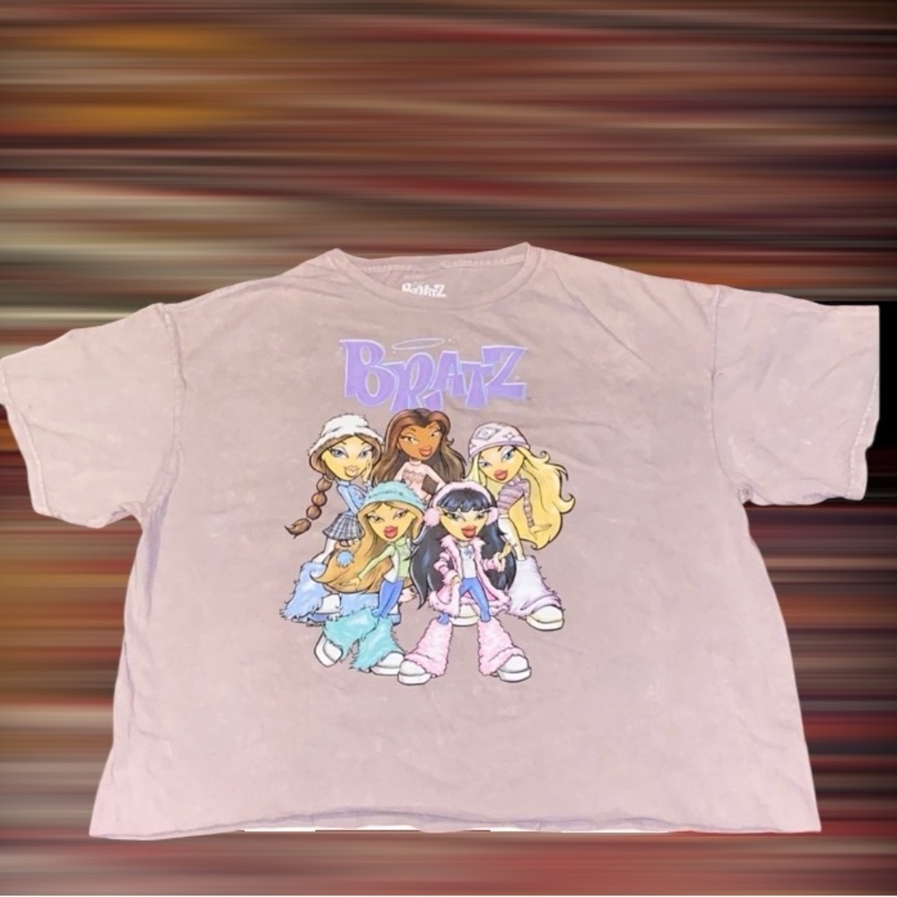 Distressed Cropped BRATZ Y2K Tee Shirt - Picture 11 of 11